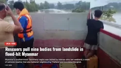 Rescuers pull nine bodies from landslide in flood-hit Myanmar