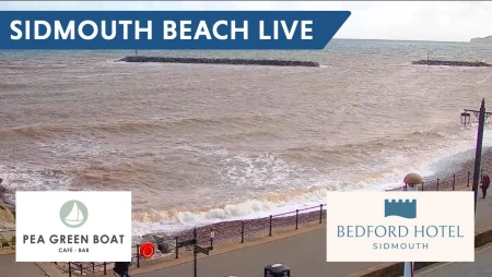 Sidmouth Beach Live from Bedford Hotel