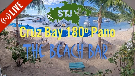 Cruz Bay - The Beach Bar Panorama 180